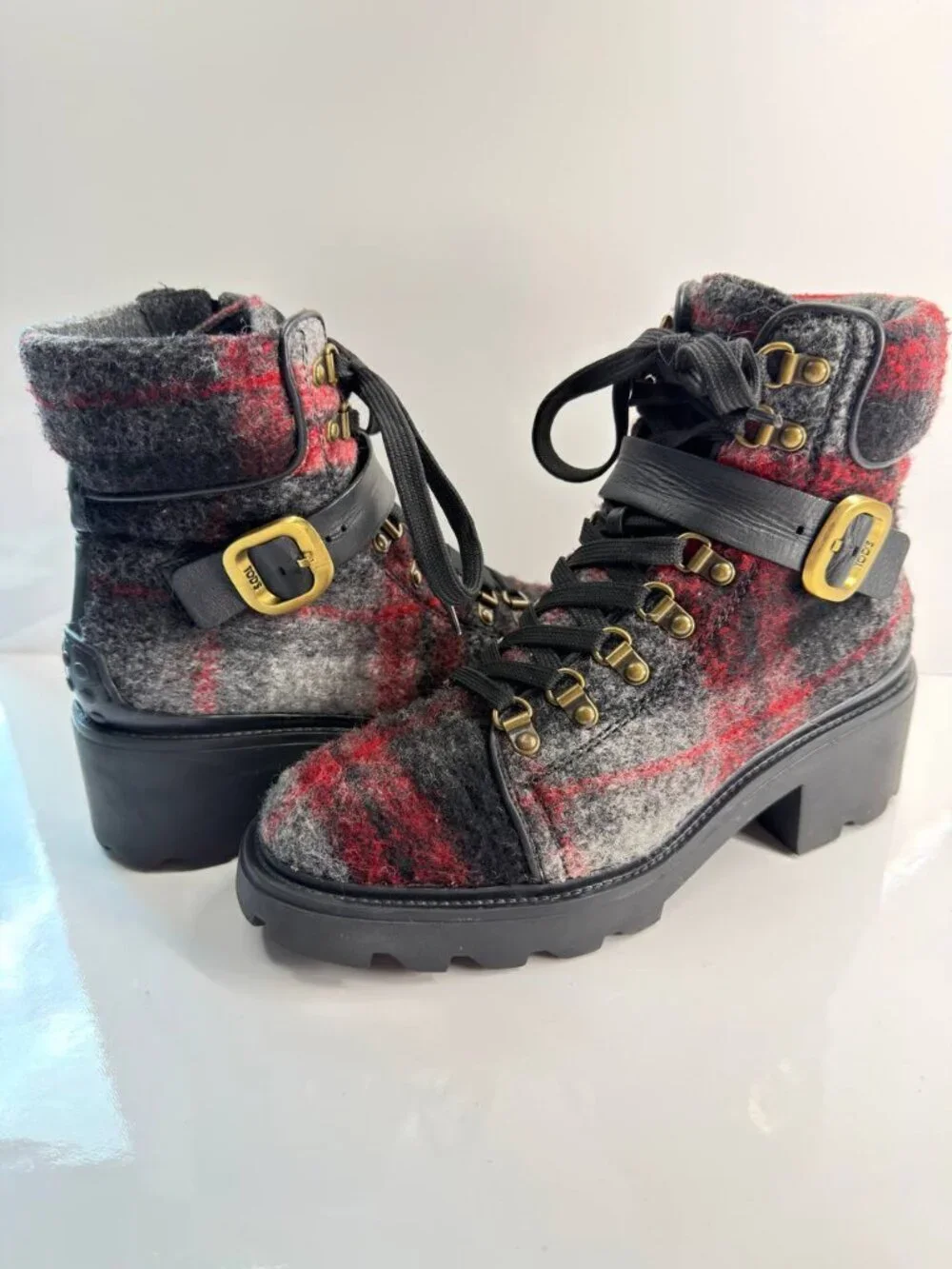 Tod’s Wool Hiking Boots – Women’s EU 38.5 / US 8 - Picture 3 of 16